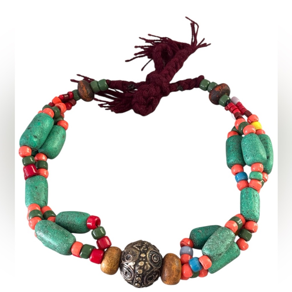 Berber Style Tribal Necklace – Handmade Stone Beads